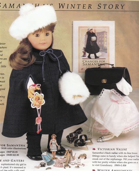American Girl Samanthas Winter Story Pamphlet About Ice Skating Cape