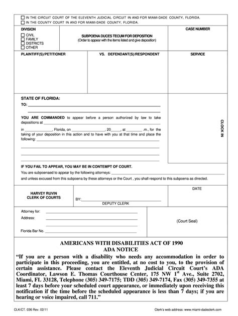 Deposition Subpoena Fill Out And Sign Online Dochub
