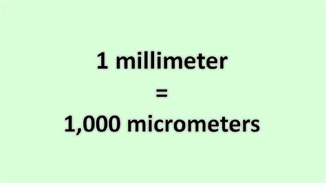 Convert Millimeter To Micrometer Excelnotes