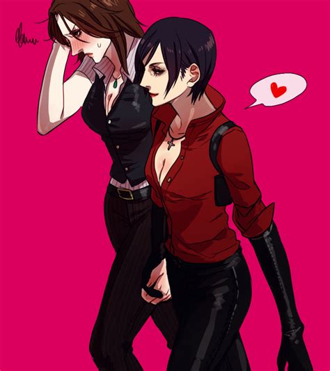 Ada Wong And Helena Harper Resident Evil Drawn By Elinakuroeno