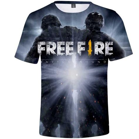 Como pegar mestre em 15 dias no freefire. Freefire T Shirt Free Fire Short Sleeve Tops Clash Squad ...