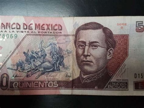 Billete de 500 pesos con el general Ignacio Zaragoza se vende en 2 mil