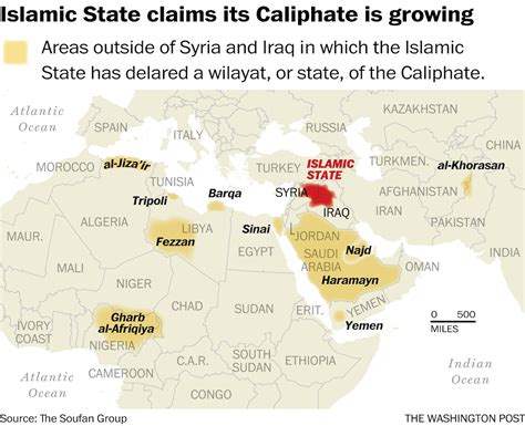Map The World According To The Islamic State The Washington Post