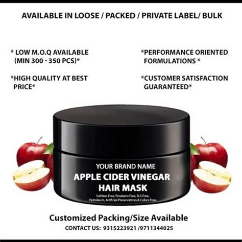 Apple Cider Vinegar Hair Mask With Organic Apple Cider Vinegar And