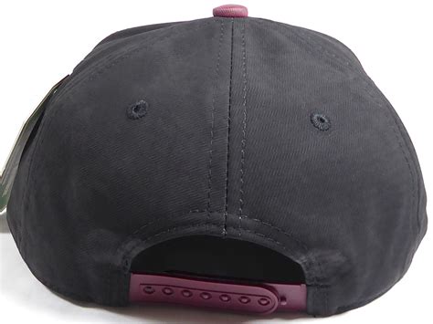 Pu Suede Wholesale Blank Snapback Caps Black Crown Burgundy