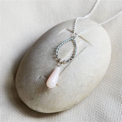 Pink Opal And Silver Necklace By Adela Rome Notonthehighstreet Com