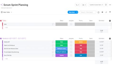 10 Examples Of Sprint Planning Templates