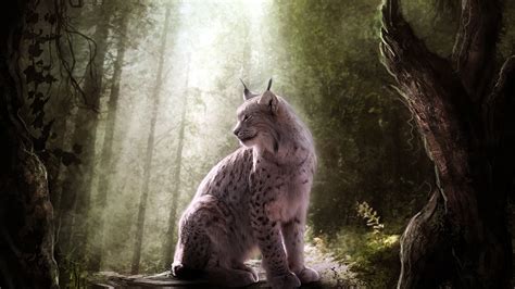 Lynx In Forest Lynx Cat Wallpaper 39873277 Fanpop