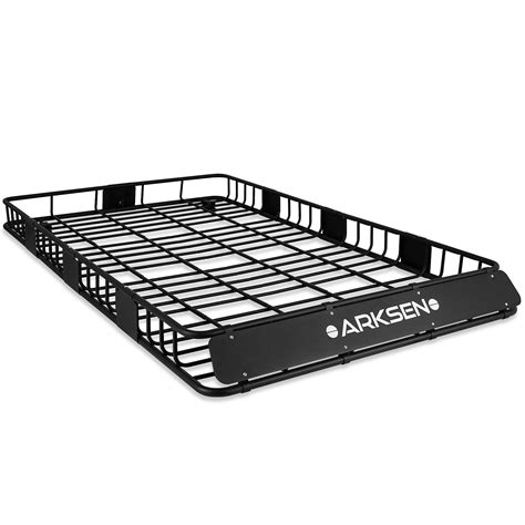 Buy ARKSEN X Inch Prefect Wide Universal Roof Rack Cargo Basket Full Size Truck SUV Top