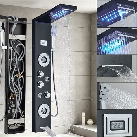 Zovajonia Led Shower Panel Tower System Multi Functions Shower Tower