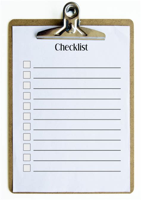 Checklist Template Postermywall