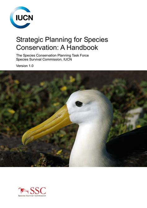 Pdf Strategic Planning For Species Conservation Planning A Handbook