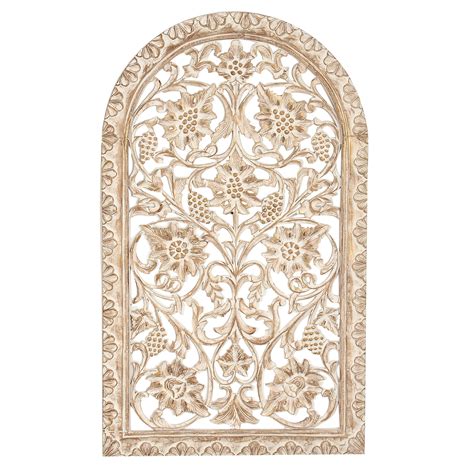 Decmode Indoor Light Brown Wood Traditional Wall Decor Set Of 1