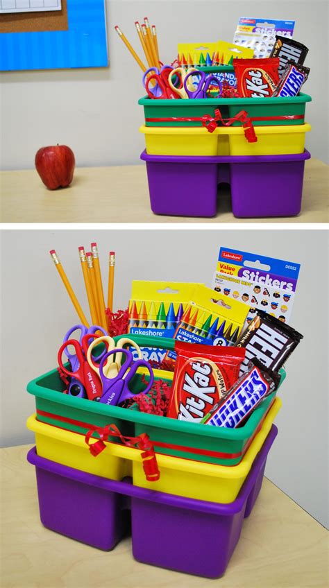 Fill One Of Lakeshore’s Small Classroom Supply Caddies With School Supplies For A Fantast