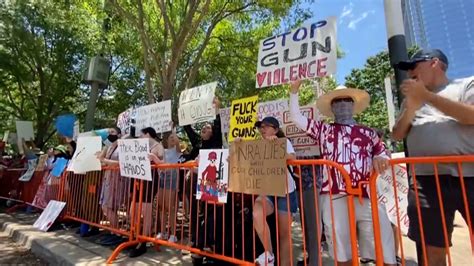 Protests At Nra Convention In Texas But Speakers Reject New Gun Laws