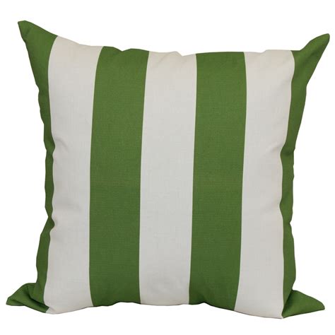 Shop Garden Treasures Green Multicolor And Striped Square Throw Pillow