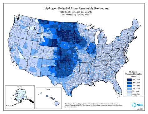 Hydrogen Resource Data Tools And Maps Geospatial Data Science Nrel