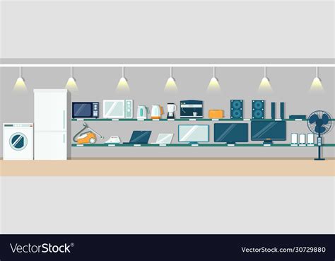 Electronics Store Poster Banner Design Royalty Free Vector