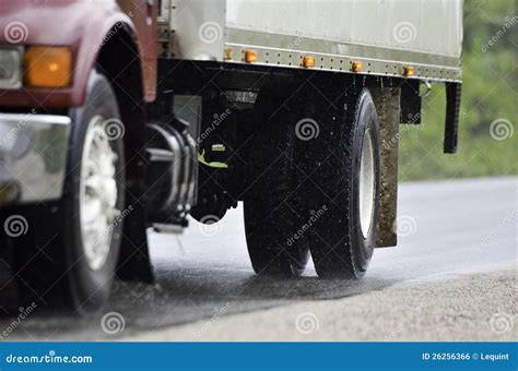 Truck Driving In Rain Royalty Free Stock Image Image 26256366