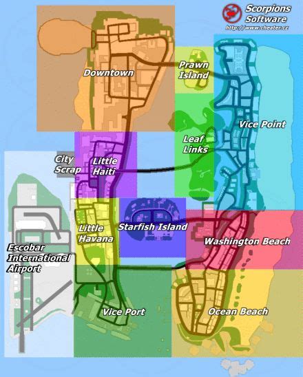 Vice City Town Areas Gta Vc Grand Theft Auto Vice City On Gtacz