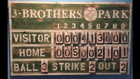Customized Rustic Baseball Vintage Sports Scoreboard Etsy Vintage