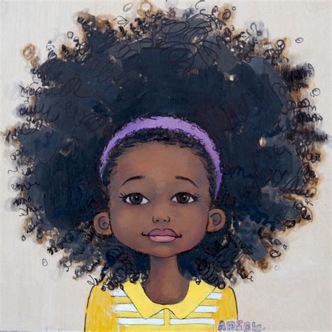 Untitled 1 4000 Via Etsy Hair Art Afro Art Black Girl Art