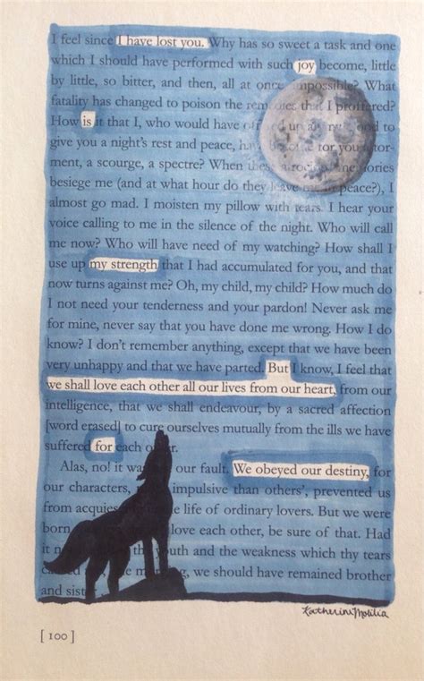 The Wolf And The Moon Check Out This Handmade Blackout Poetry Art On