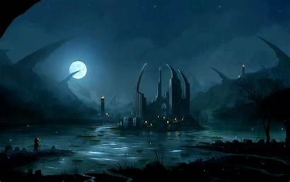 Fantasy Dark Anime Background Wallpapers Scenery Landscape