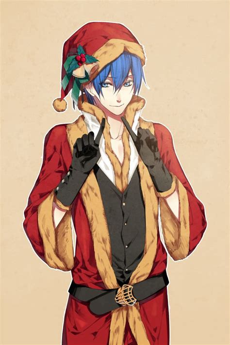 Christmas Anime Boy Vocaloid Vocaloid Kaito Chicos Anime Guapos