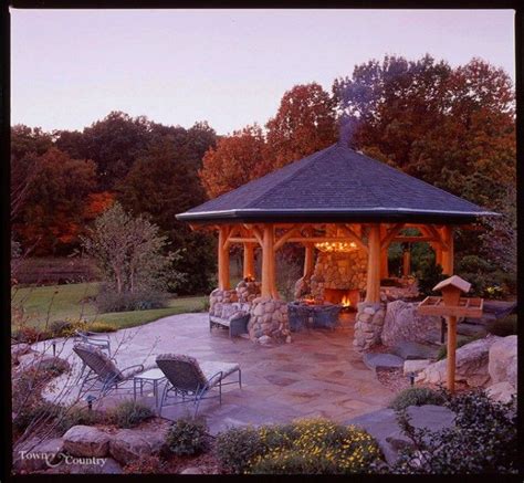 A Beautiful Gazebo Fireplace Ideas Gazebo Garden Gazebo Patio Gazebo