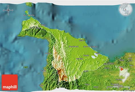 Physical 3d Map Of Aklan Satellite Outside