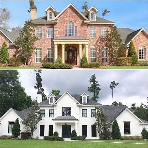 Before And After Exterior Transformation Brick Exterior House House