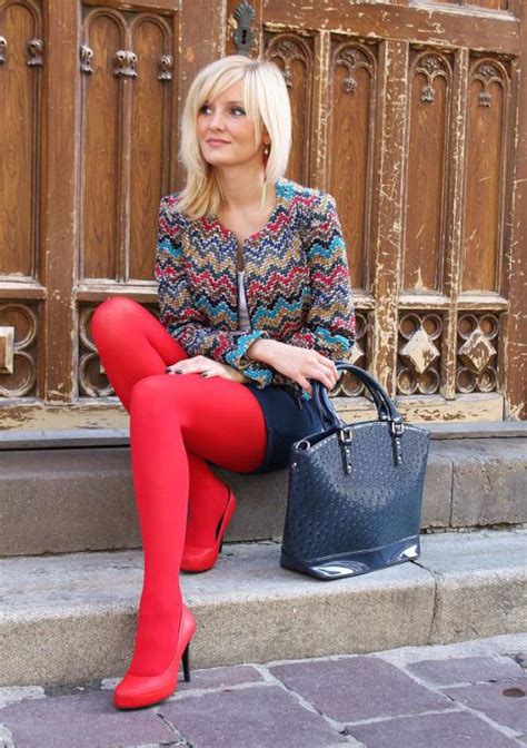 Dashboard Fashion Tights Red Tights Red Pantyhose
