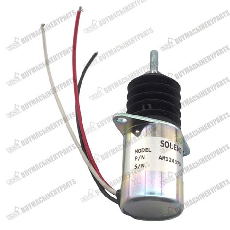 Fuel Shut Off Solenoid Am124379 For John Deere 415 455 F915 F925 F935