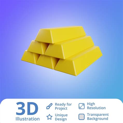 Premium Psd 3d Gold Bars