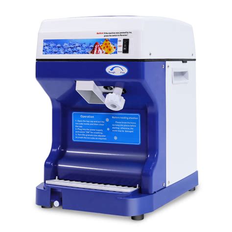 Commercial Ice Shaver Snow Cone Maker Ice Shaving Machine Tabletop Shaved Ice Crusher 120kg H