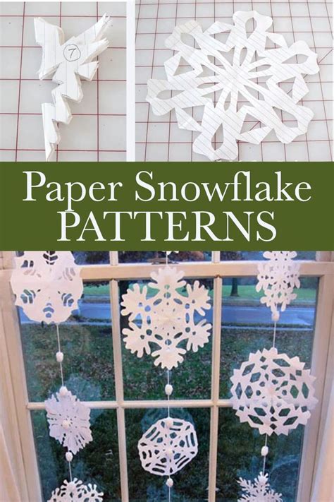 How To Make And Hang Paper Snowflakes In Windows Paper Snowflake