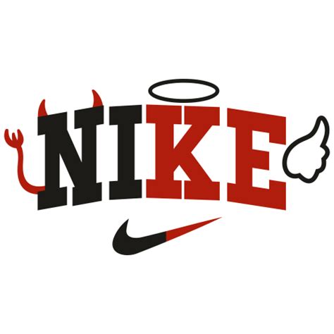 Nike Logo Svg Nike Angel Devil Logo Clip Art Svg Cut File Download