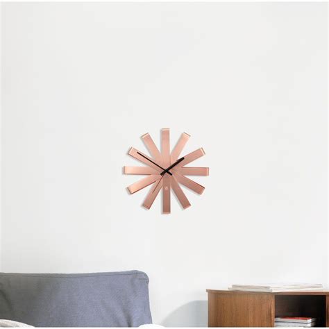 Umbra Ribbon 12 Wall Clock And Reviews Wayfair Wooden Walls Metal