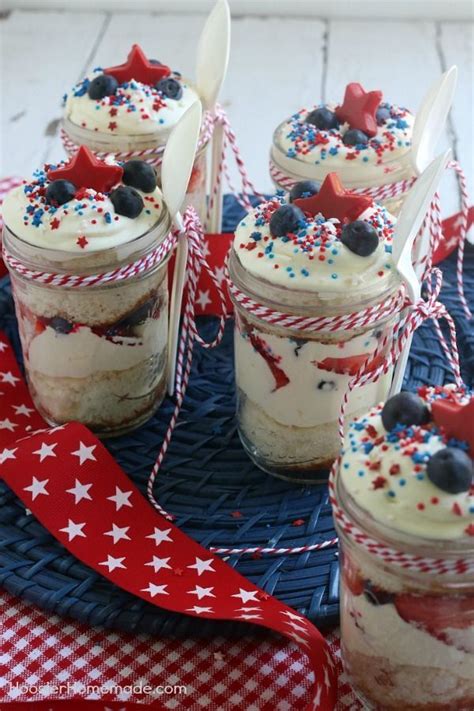 Easy Strawberry Blueberry Trifle Recipe 4th Of July Desserts Fourth Of