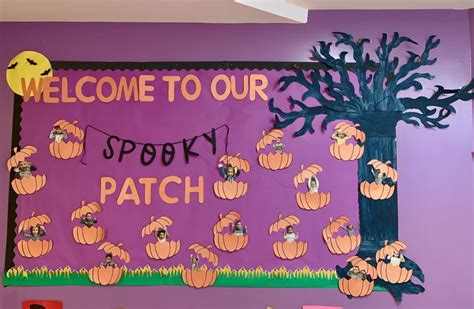 A Welcome To Our Spooky Patch Bulletin Board