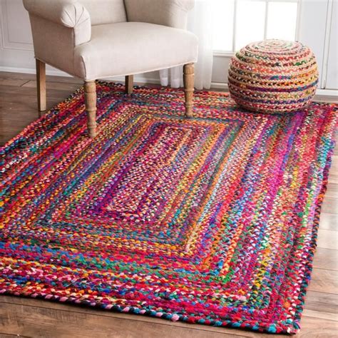 Handmade Braided 100 Cotton Area Rug Ships Only To Usa Braided Rug