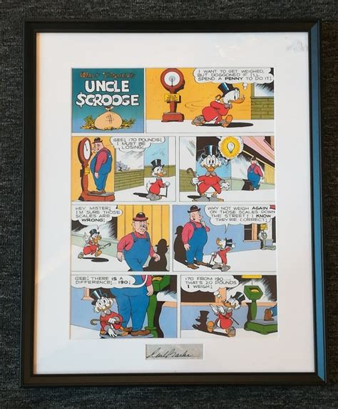 Carl Barks One Pager Art Print With Signature Insert The Catawiki
