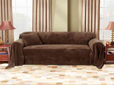 Sure Fit Plush Sofa Throw Cover Home Furniture Design