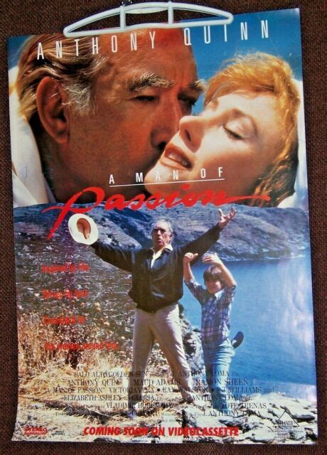 Movie Poster A Man Of Passion ©1992 Anthony Quinn Maude Adams 19 X 26⅜” Ebay