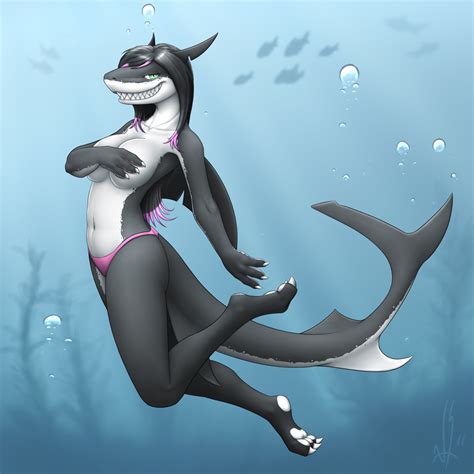 Topless Shark 1 Sexy Scalies Revised Furries