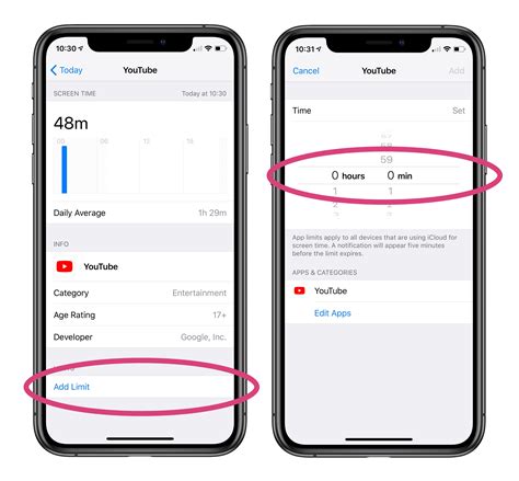 Iphone Time Limit How To Set A Time Limit For A Specific App On Ios 12