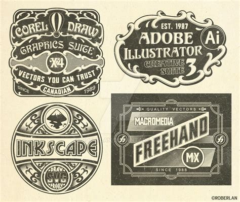 Vintage Vector Logos By Roberlan On Deviantart