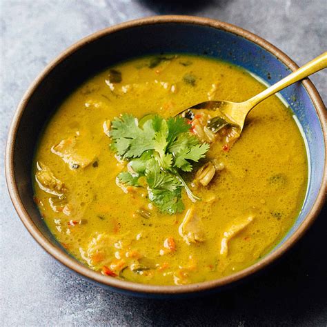Low carb thai curry soup that uses curry paste, coconut milk, and some fresh vegetables to provide a savory, comforting twist on regular chicken soup. Coconut Curry Soup - Soup of Success