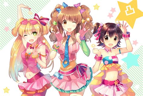 Jougasaki Rika Akagi Miria And Moroboshi Kirari Idolmaster And 1